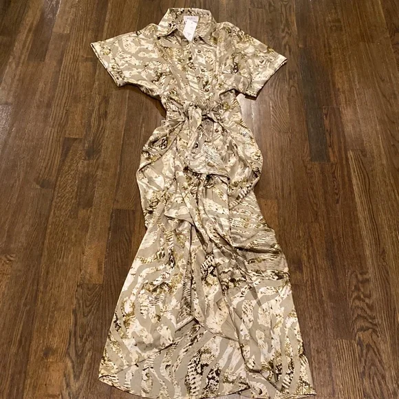 Prinzzesa Boutique Mable snake olive green dress - Picture 5 of 5